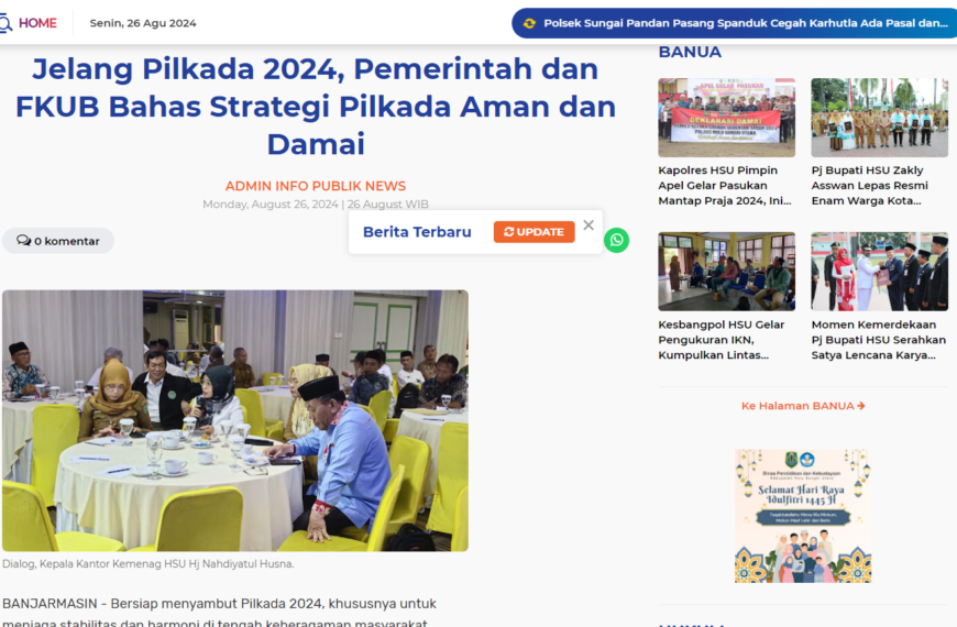 Jelang Pilkada 2024, Pemerintah dan FKUB Bahas Strategi Pilkada Aman dan Damai