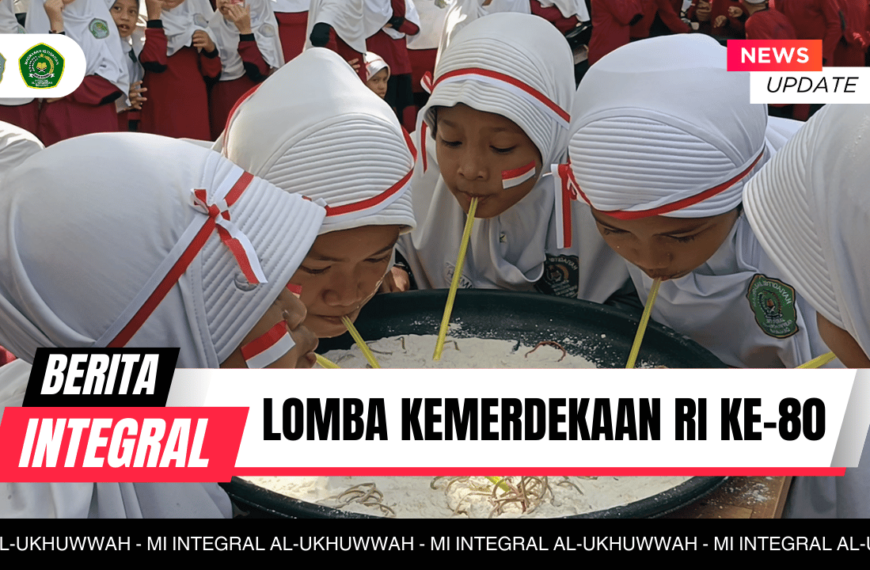 Meriah! Siswa MI Integral Al-Ukhuwwah Antusias Ikuti Lomba HUT RI ke-80 Penuh Semangat
