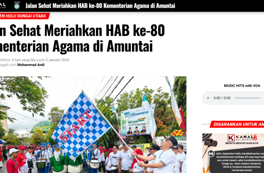 Jalan Sehat Meriahkan HAB ke-80 Kementerian Agama di Amuntai