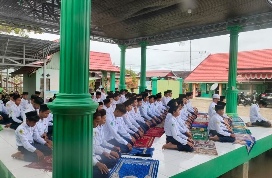Awali Hari dengan Ibadah, MTsN 5 HSU Konsisten Shalat Dhuha di Bulan Ramadhan