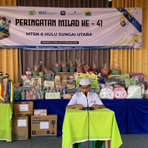 Tumbuhkan Generasi Cinta Al Qur’an, MTsN 6 HSU Gelar Lomba Tartil