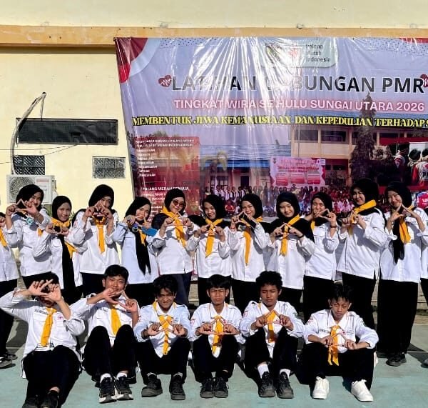 Tumbuhkan Jiwa Kemanusiaan, PMR MAN 2 HSU Ikuti LATGAB PMR WIRA se-HSU di SMAN 1 Amuntai