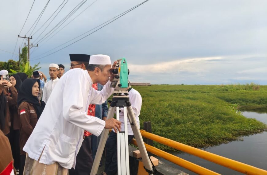 Kankemenag HSU Gelar Rukyatul Hilal, Cuaca Berawan Jadi Kendala Pengamatan Awal Ramadan