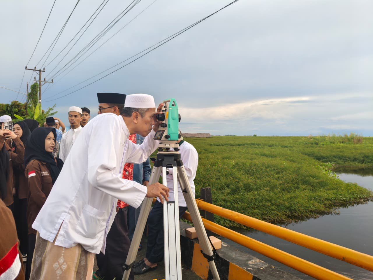 Kankemenag HSU Gelar Rukyatul Hilal, Cuaca Berawan Jadi Kendala Pengamatan Awal Ramadan