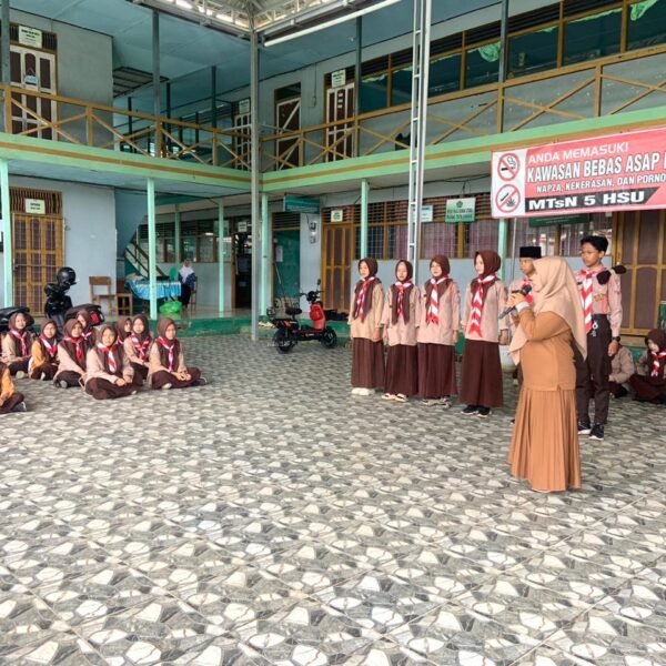 Tumbuhkan Jiwa Kepemimpinan, MTsN 5 HSU Laksanakan Pemilihan Ketua dan Wakil Dewan Galang